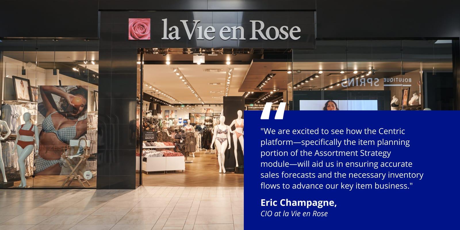 La Vie en Rose to Optimize Merchandise Financial Planning and Assortment Strategy for Improved Margins with Centric Planning Featured
