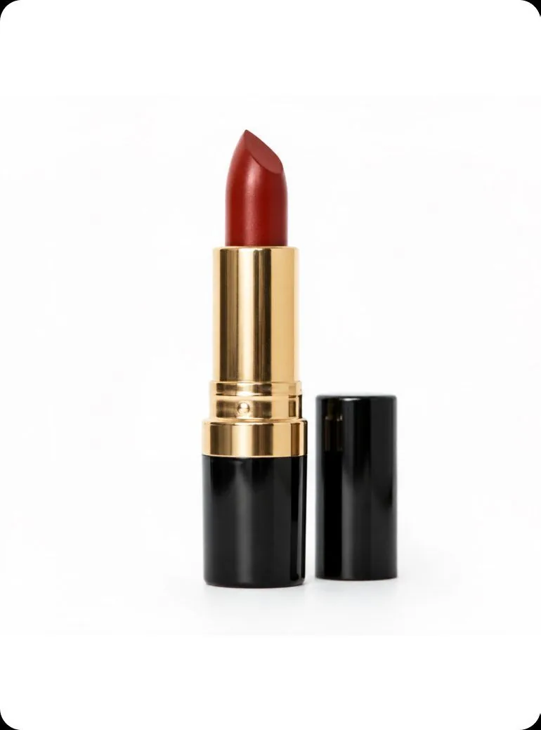 Photoreal product image of the red lipstick