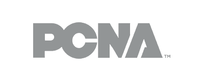 PCNA Gray Logo PCNA wordmark in #929596 on a transparent 200x80 canvas (2x, 400x160), matching the other customer gray logos. Source: pcna.com site header logo, retrieved 2026-09-23.
