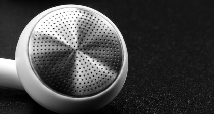 white headphones
