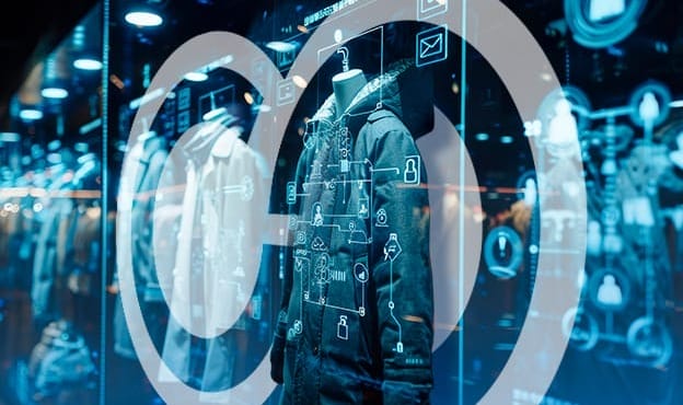 Outdoor Tactical Coats Hanging Up with AI Overlay 